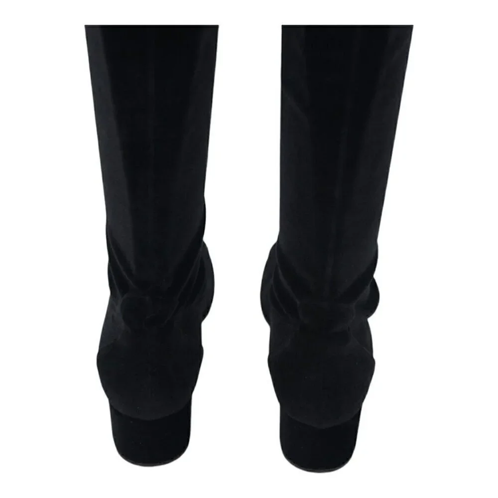 Giuseppe Zanotti Velvet Over the Knee Boots